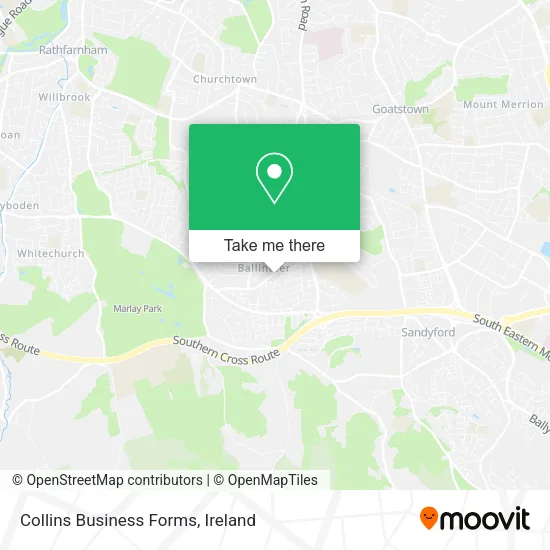 Collins Business Forms map