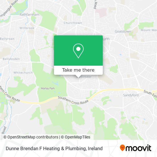 Dunne Brendan F Heating & Plumbing map
