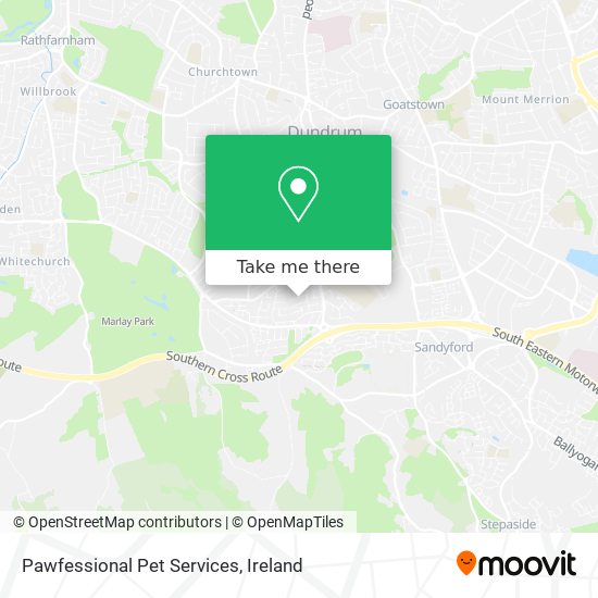 Pawfessional Pet Services map