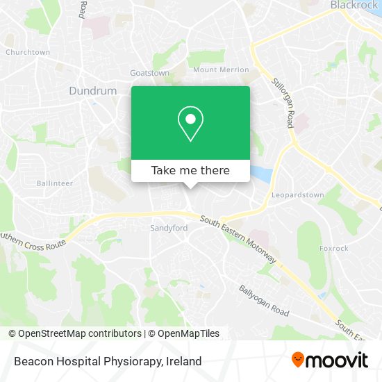 Beacon Hospital Physiorapy map