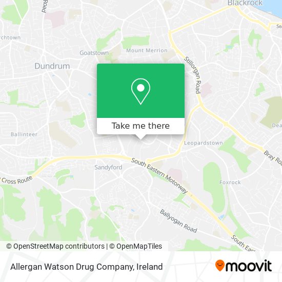 Allergan Watson Drug Company map