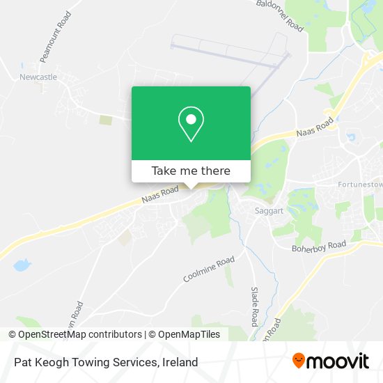 Pat Keogh Towing Services map