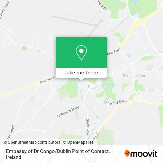 Embassy of Dr Congo / Dublin Point of Contact map