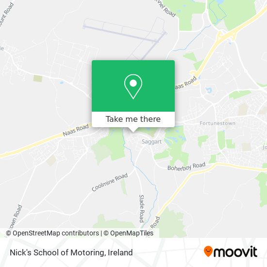 Nick's School of Motoring map