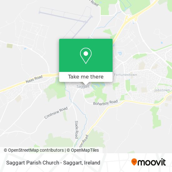 Saggart Parish Church - Saggart map