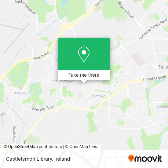 Castletymon Library map
