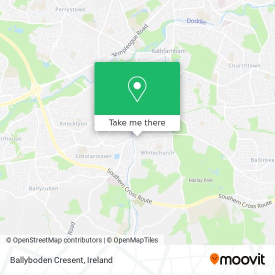 Ballyboden Cresent map