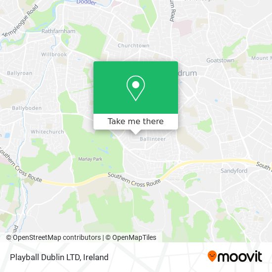 Playball Dublin LTD map