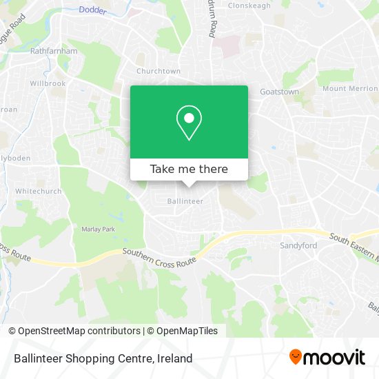 Ballinteer Shopping Centre map