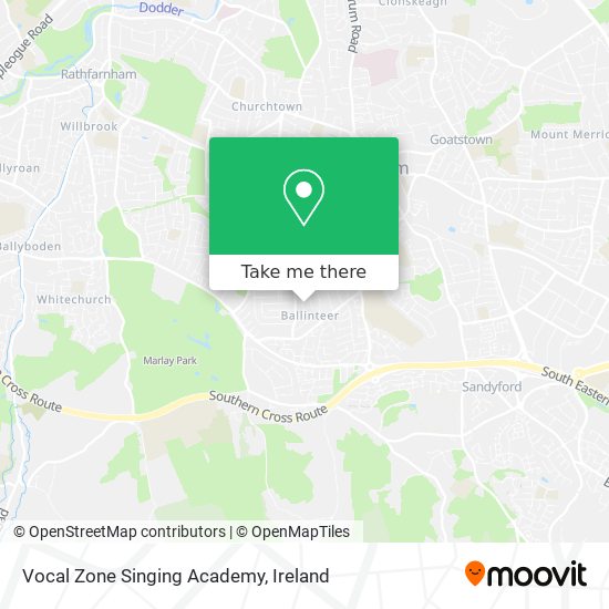 Vocal Zone Singing Academy map