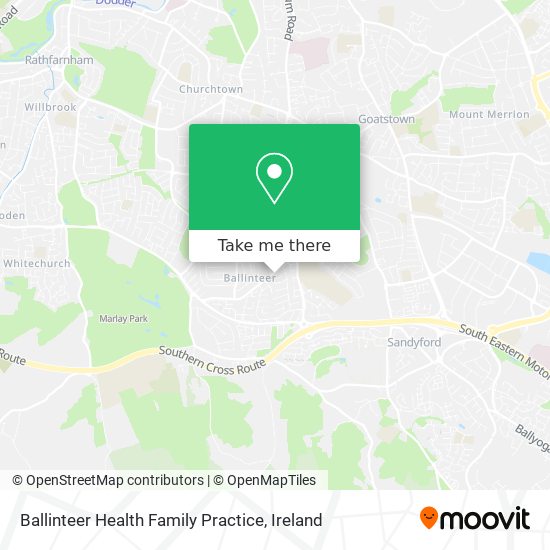 Ballinteer Health Family Practice map