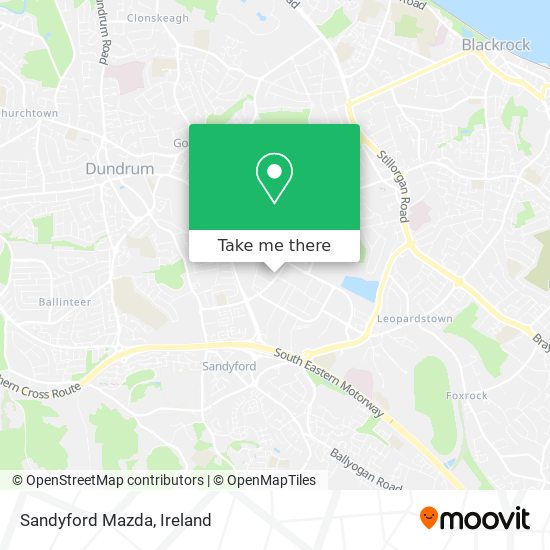 Sandyford Mazda map