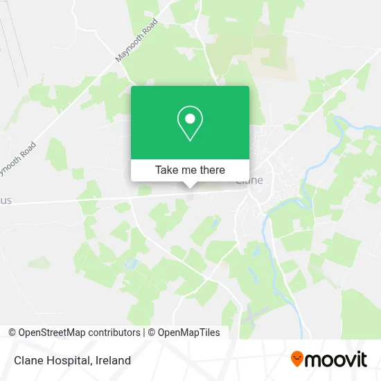 Clane Hospital map