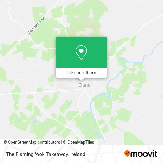 The Flaming Wok Takeaway map