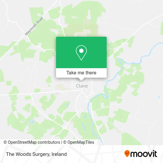 The Woods Surgery map
