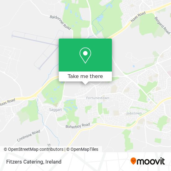 Fitzers Catering map