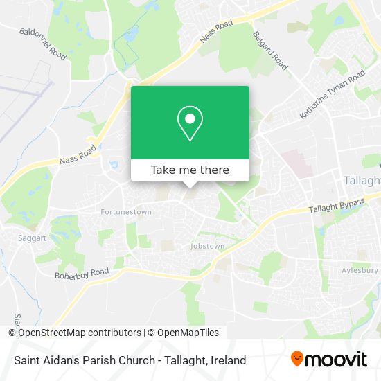 Saint Aidan's Parish Church - Tallaght map