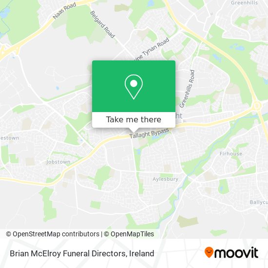 Brian McElroy Funeral Directors map
