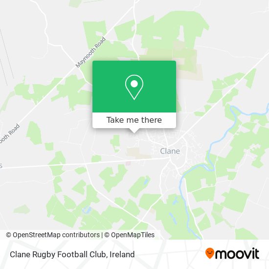 Clane Rugby Football Club map