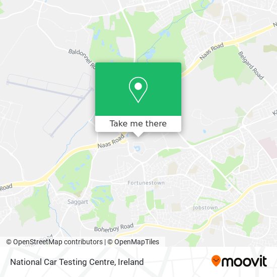 National Car Testing Centre map