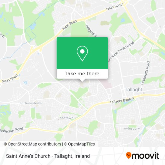 Saint Anne's Church - Tallaght map