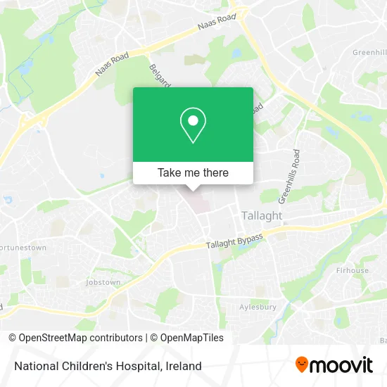 National Children's Hospital map