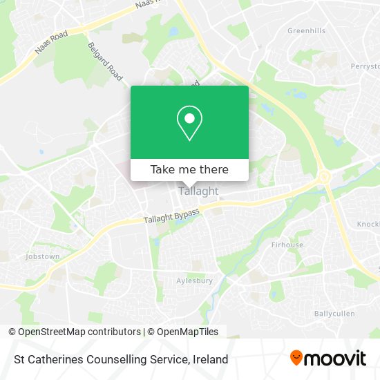 St Catherines Counselling Service map