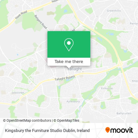 Kingsbury the Furniture Studio Dublin map