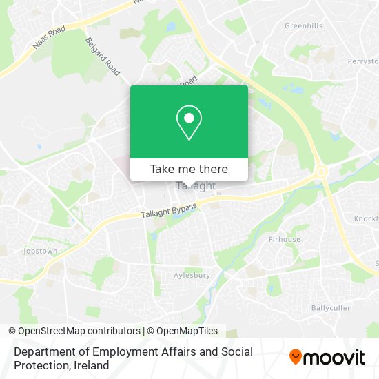 Department of Employment Affairs and Social Protection map