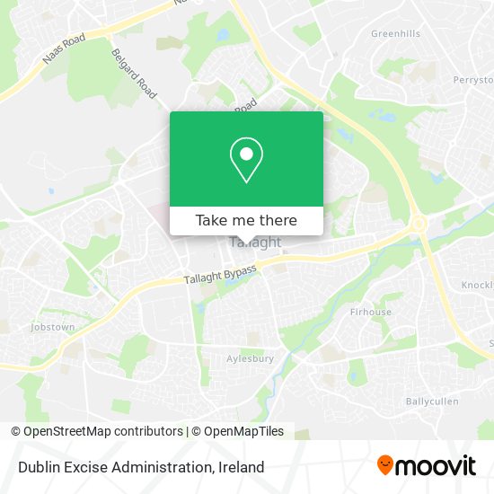 Dublin Excise Administration map