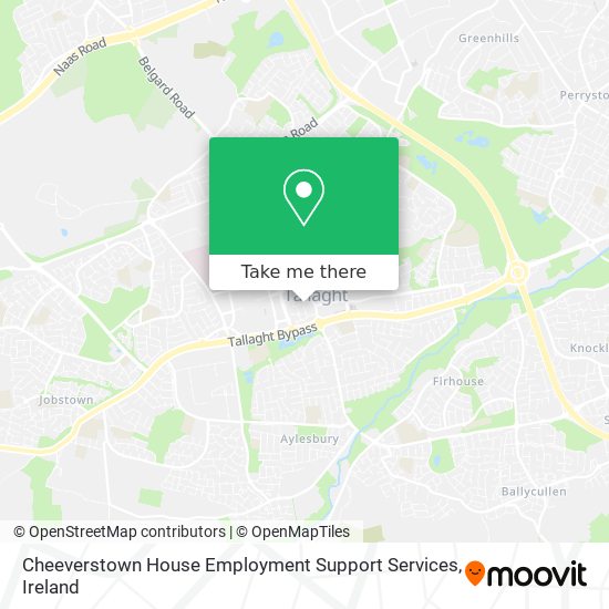Cheeverstown House Employment Support Services map