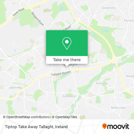 Tiptop Take Away Tallaght map