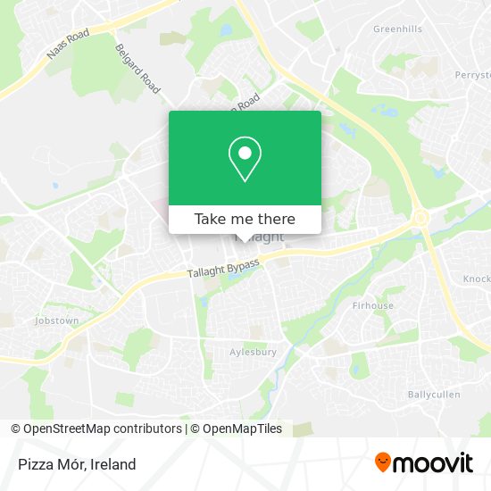 Pizza Mór map