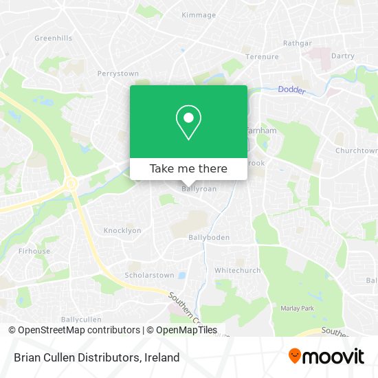 Brian Cullen Distributors map