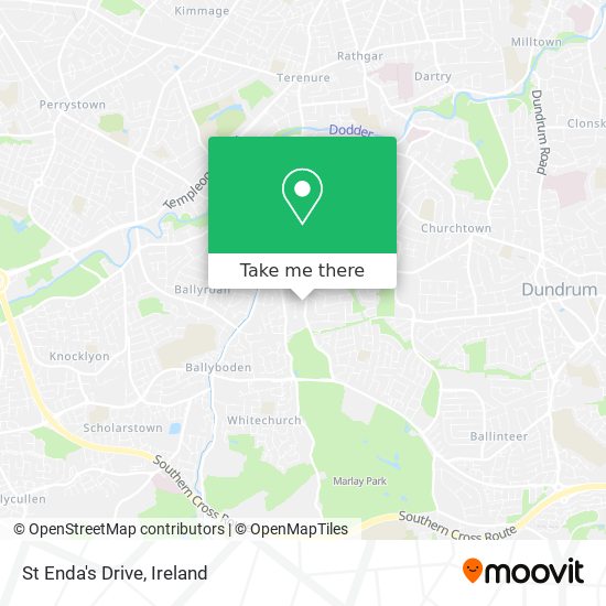 St Enda's Drive map