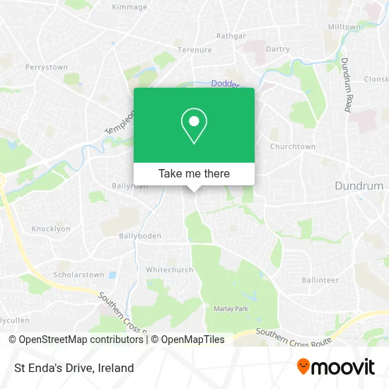 St Enda's Drive map