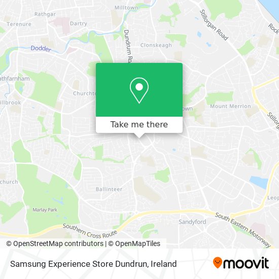 Samsung Experience Store Dundrun map
