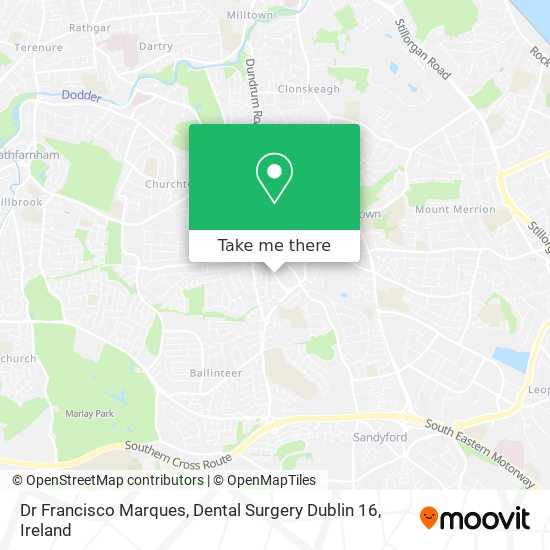 Dr Francisco Marques, Dental Surgery Dublin 16 map