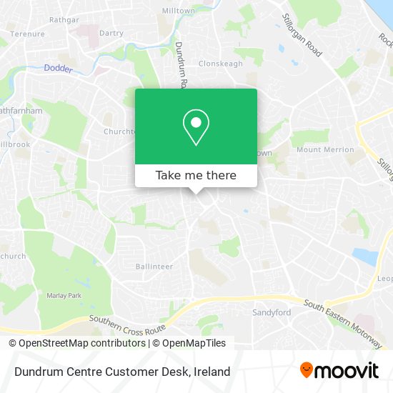 Dundrum Centre Customer Desk map