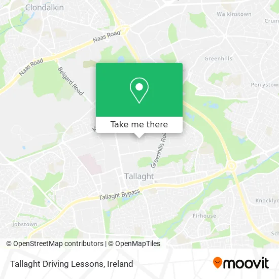 Tallaght Driving Lessons map
