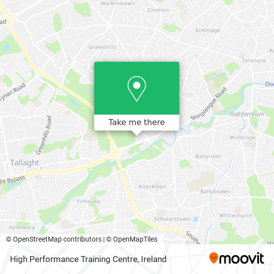 High Performance Training Centre map