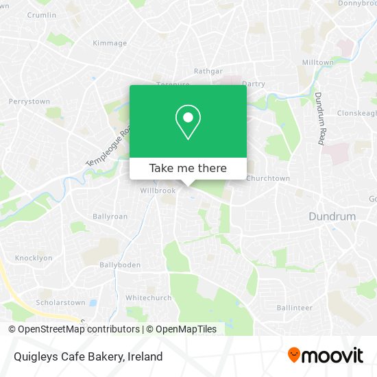 Quigleys Cafe Bakery map