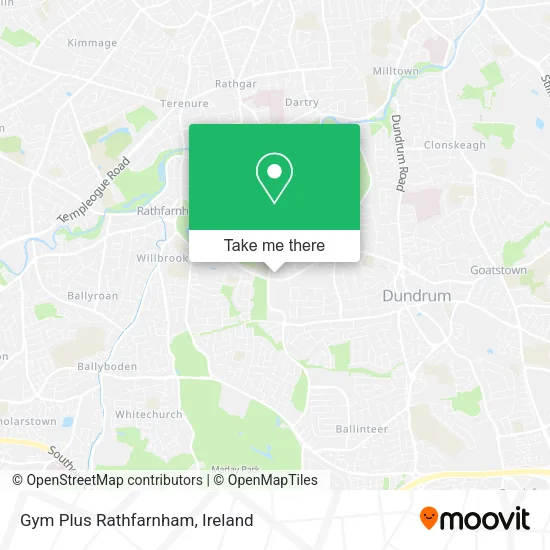Gym Plus Rathfarnham map