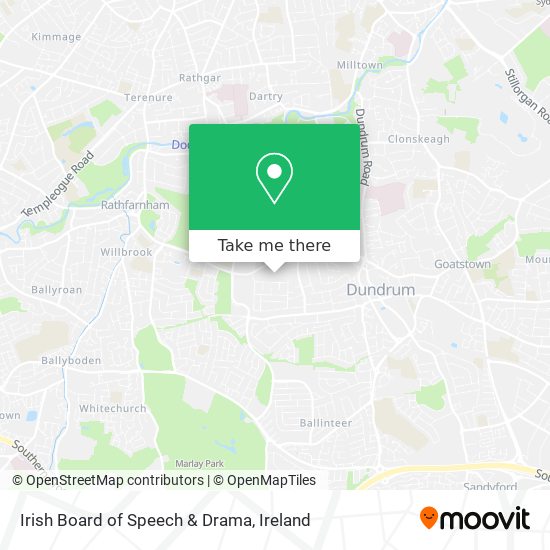 Irish Board of Speech & Drama map