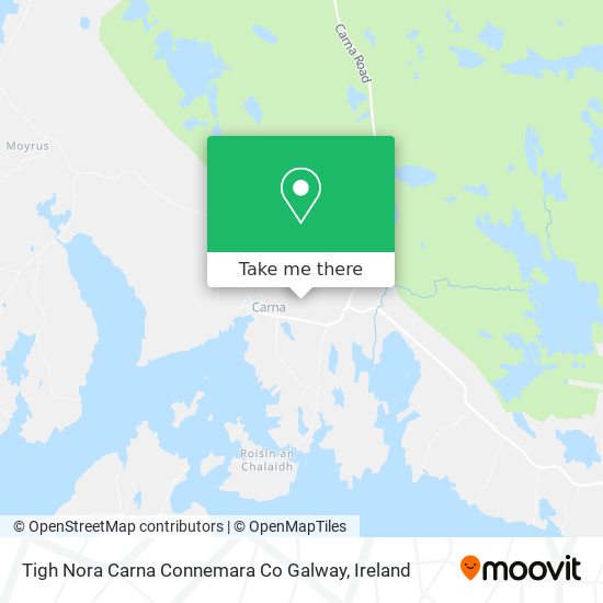 Tigh Nora Carna Connemara Co Galway map