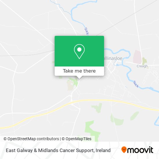 East Galway & Midlands Cancer Support map