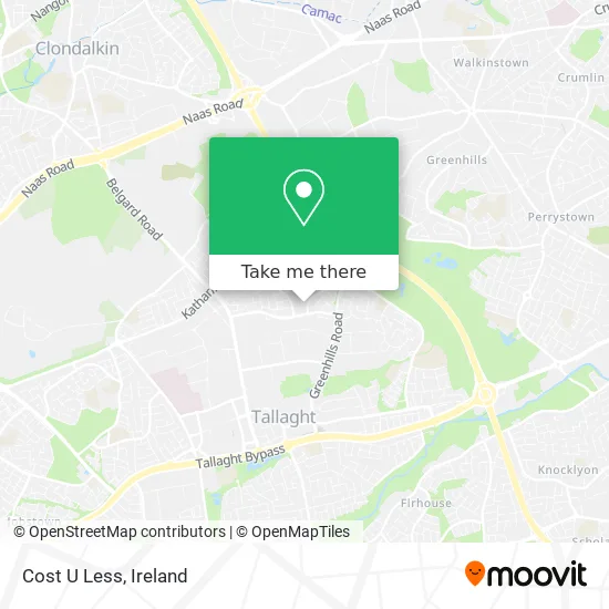Cost U Less map