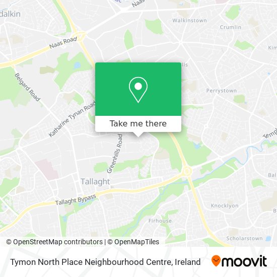 Tymon North Place Neighbourhood Centre map