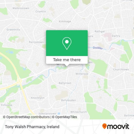 Tony Walsh Pharmacy map