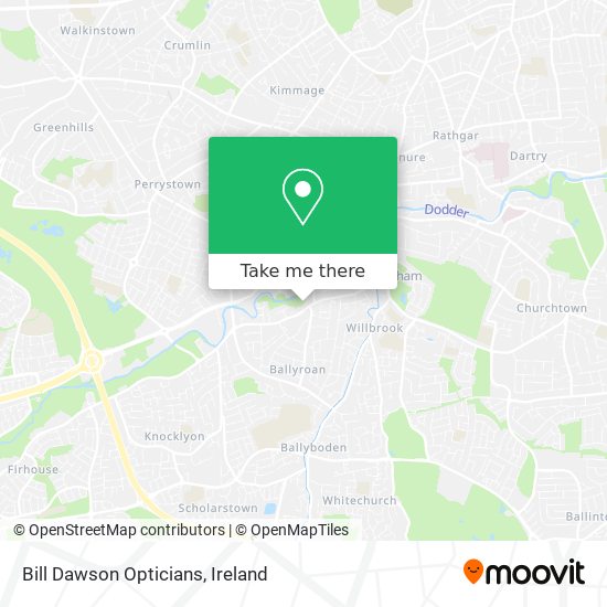 Bill Dawson Opticians map